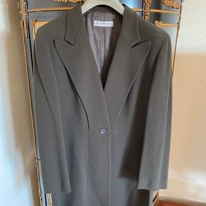 Vintage EMPORIO ARMANI Gray Blazer & Knee Skirt